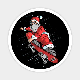 Skater Santa Magnet